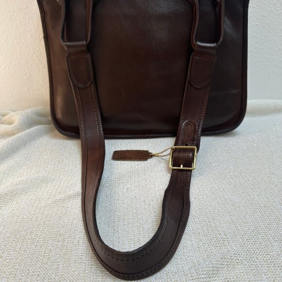 Vintage Coach Suspender Bag 9490, in Mocha Leather, Pre serial NYC early 70s - Picture 3 of 15